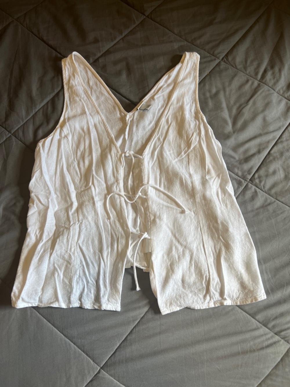 a new day White Lightweight V-Neck Tank